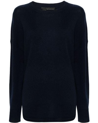 360cashmere Ribbed Brushed Cashmere Sweater - Blue