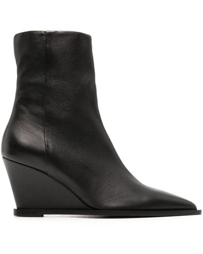 Atp Atelier Pratella 76mm Leather Boots - Black