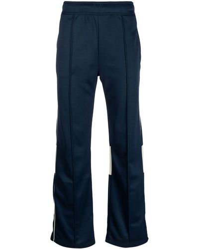Wales Bonner Pantalones de chándal con logo Kola bordado - Azul