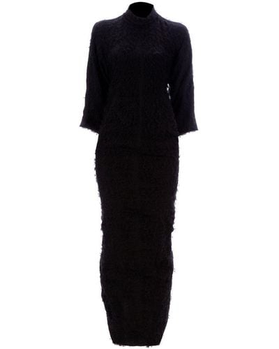 Rick Owens Textured Maxi Dress - Black