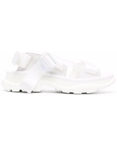 Alexander McQueen Tread Flat Sandals - White