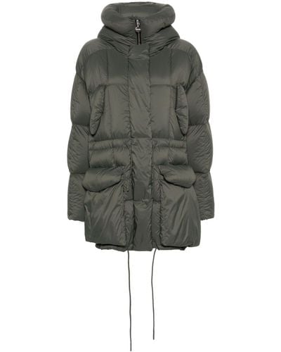 Ienki Ienki Belted Quilted Puffer Jacket - Gray