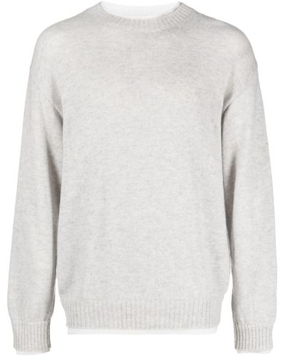 MSGM Gebreide Sweater - Wit