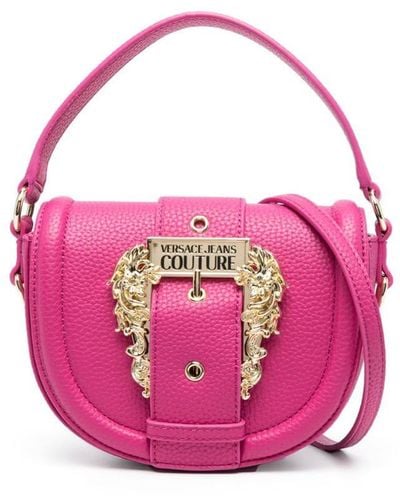 Versace Baroque-buckle Tote Bag - Pink