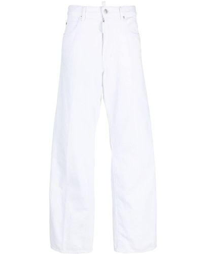 DSquared² Candy Bull Straight-leg Jeans - White