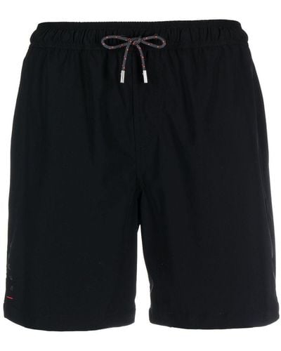 Sease Drawstring Waist Swim Shorts - Black