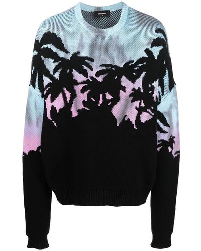 DSquared² Printed Sweater - Black