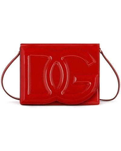 Dolce & Gabbana Umhängetasche mit DG-Logo - Rot