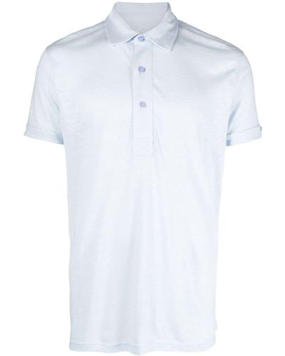 Orlebar Brown Sebastian Linen Polo Shirt - White