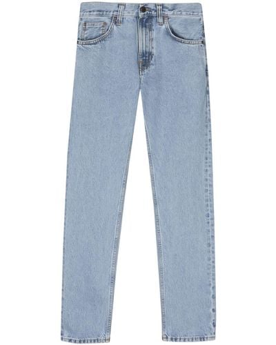 Nudie Jeans Gritty Jackson Summer Clouds Straight-leg Jeans - Blue