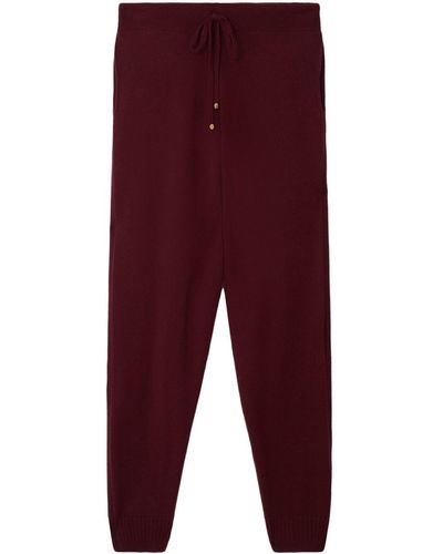 Stella McCartney Pantalones Iconics de punto fino - Rojo