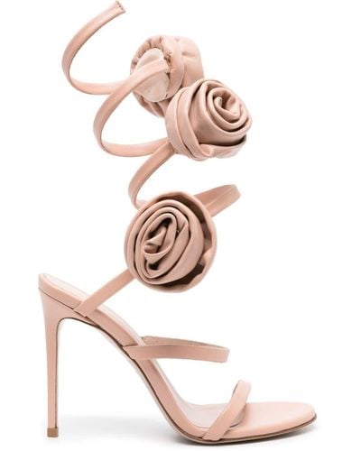 Le Silla Rose Sandalen mit Spiraldesign 110mm - Weiß