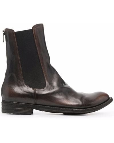 Officine Creative Lexicon Elasticated-panel Chelsea Boots - Brown