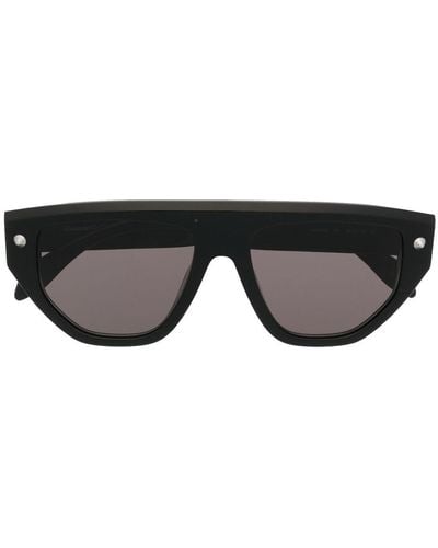 Alexander McQueen Spike Studs Geometric-frame Sunglasses - Black