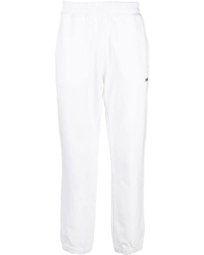 Zegna Logo-print Cotton Track Pants - White