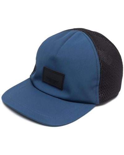 Giorgio Armani Logo-patch Mesh Cap - Blue