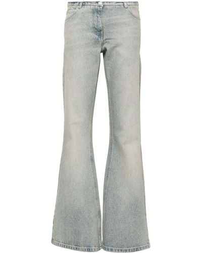 Courreges Bootcut Cotton Jeans - Grijs