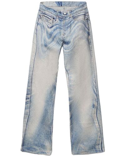 Camper Jeans mit abstraktem Muster - Blau