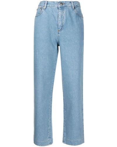 A.P.C. High Waist Jeans - Blauw
