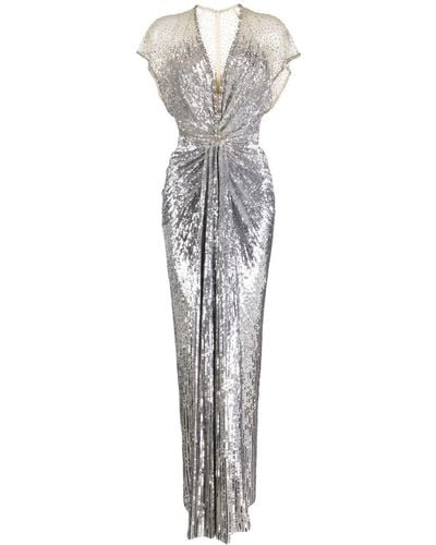 Jenny Packham Stardust Sequin-embellished Dress - White