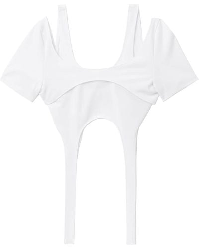 HELIOT EMIL Arid Harness Layered Top - White