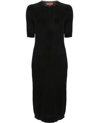 Missoni Zigzag-woven Midi Dress - Black