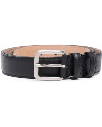 Woolrich Buckled Leather Belt - Black