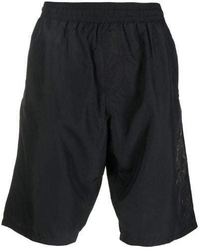 Balmain Logo-print Swim Shorts - Black