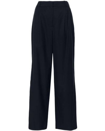 Ba&sh Fabio Pleated Tapered Trousers - Blue