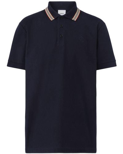Burberry Cotton Polo Shirt - Blue