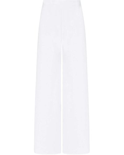 Rosetta Getty Bias-cut Wide-leg Trousers - White