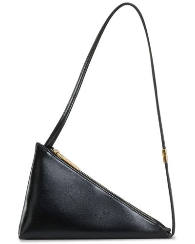 Marni Prisma Leather Shoulder Bag - Black