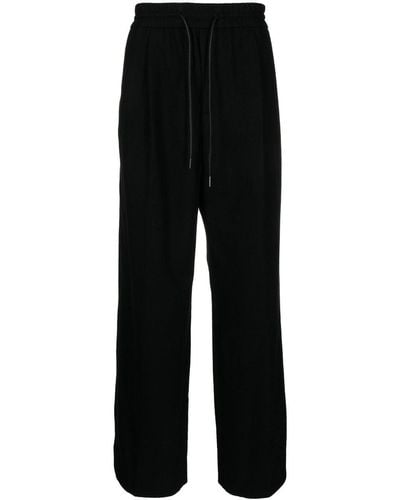 Juun.J Wide-leg Elasticated-waist Pants - Black