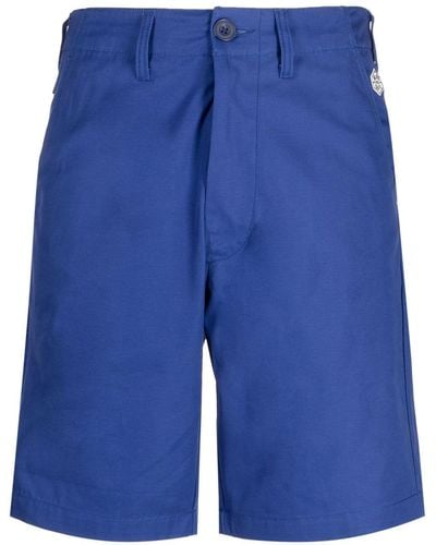 Chocoolate Logo-patch Bermuda Shorts - Blue