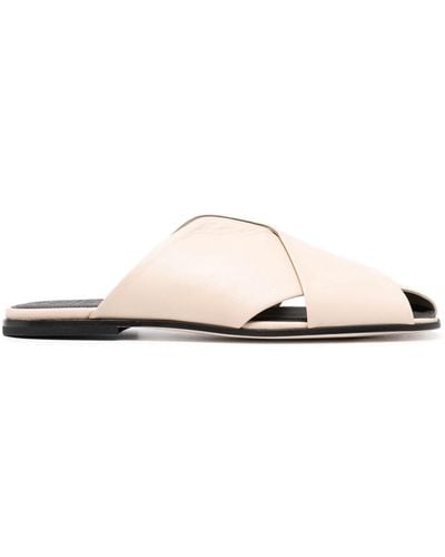 Officine Creative Fidel 008 Cut-out Leather Sandals - White