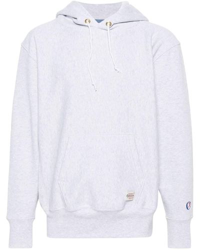 Champion Logo-embroidered Hoodie - White