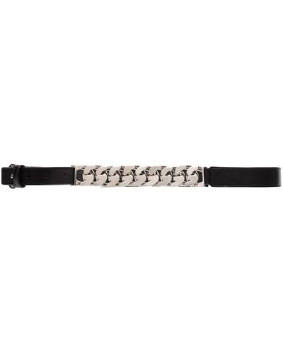 Givenchy Chain-link Slim Belt - White