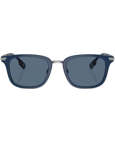 Burberry Peter Square-frame Sunglasses - Blue