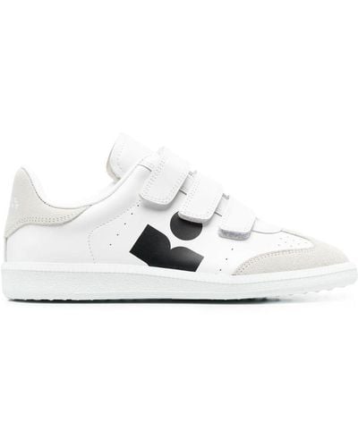 Isabel Marant Sneakers mit Klettverschluss - Weiß