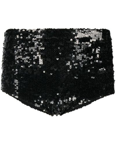 P.A.R.O.S.H. Pantalones cortos con lentejuelas - Negro