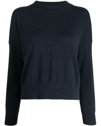 N.Peal Cashmere Ribbed-knit Cashmere Jumper - Blue