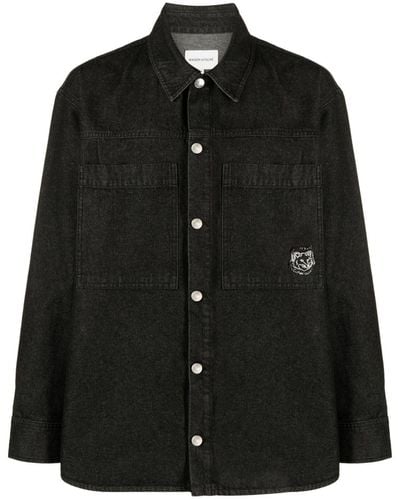 Maison Kitsuné タイガーヘッド シャツジャケット - ブラック
