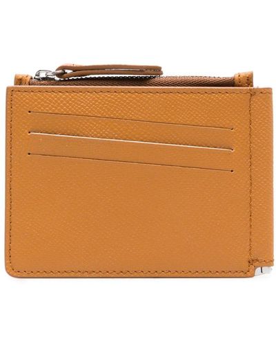 Maison Margiela Bi-fold Leather Wallet - Orange
