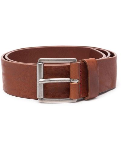 HUGO Buckle-fastening Leather Belt - Brown