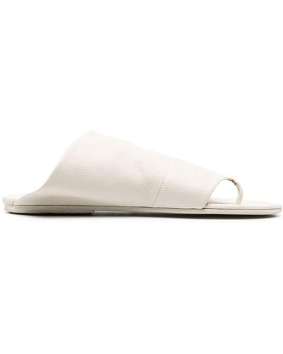 Marsèll Asymmetric Leather Sandals - White