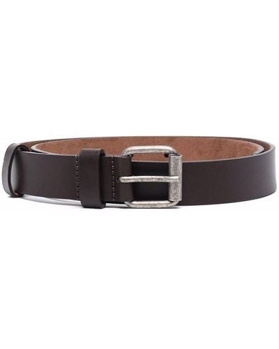 Aspesi Distressed Buckle Belt - Brown