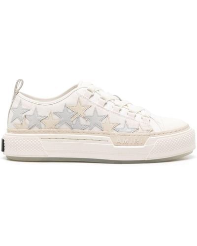 Amiri Stars Court Sneakers aus Canvas - Weiß