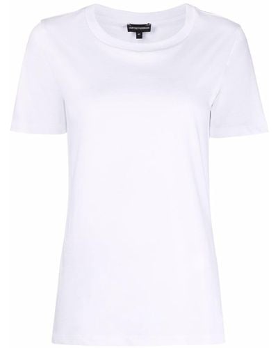 Emporio Armani Camiseta con cuello redondo - Blanco