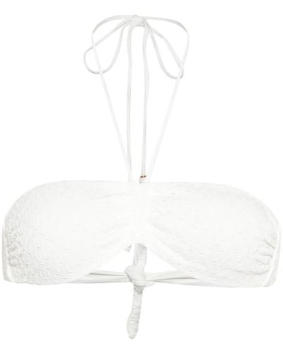 Twin Set Haut de bikini à design ajouré - Blanc