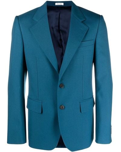 Alexander McQueen Blazer de vestir con botones - Azul
